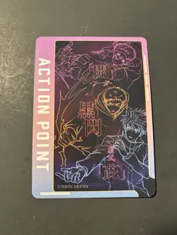 Union Arena Jujutsu Kaisen Satoru Gojo Action Point Card 2024 EX04BT JJK BANDAI - Image 1