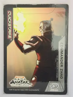 2005 UpperDeck AVATAR The Last Airbender COMMANDER ZHAO Quickstrike CHAMBER CARD - Image 1