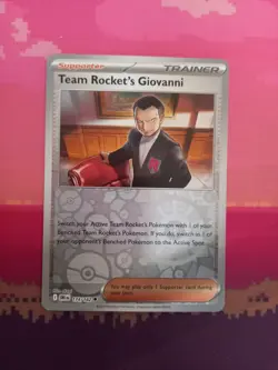 Pokemon Card Team Rocket's Giovanni Destined Rivals Reverse Holo 174/182 NM - Image 1