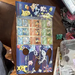 Media Factory Pokemon Card Game Neo Japanese Binder with 9 Cards Pikachu Lugia - Image 2