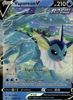 Vaporeon V Holo Promo SWSH: Sword & Shield Promo Cards SWSH150 NM - Image 1