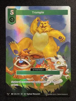 2025 Metazoo Trample 224/214 3 Star Alternate Art Holo Rare Strategy Card MZ1 - Image 1