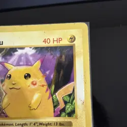 Pokemon Pikachu (Red Cheeks) 058/102 Base Set (Shadowless) Regular - Image 3