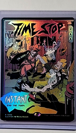 2023 MTG Magic the Gathering SLD Secret Lair Poster Foil #1500 Time Stop - Image 1
