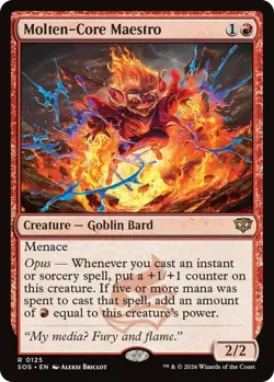 x1 Molten-Core Maestro - Foil R MTG Secrets of Strixhaven M/NM, English - Image 1