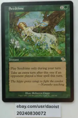 MTG Seedtime Judgment Rare Magic The Gathering LP - Image 1
