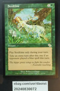 MTG Seedtime Judgment Rare Magic The Gathering LP - Image 2
