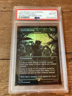 Bast's Blessing - Primal Vigor (Rainbow Foil) - Secret Lair Drop Series PSA 8 - Image 1