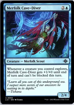 Merfolk Cave-Diver U The Lost Caverns of Ixalan 65 LP Magic - Image 1