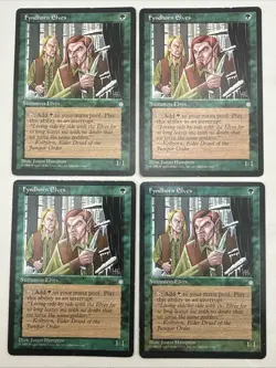 Fyndhorn Elves x4 MTG Ice Age 4x Magic Very Good Moderate Play VG MP - Image 1