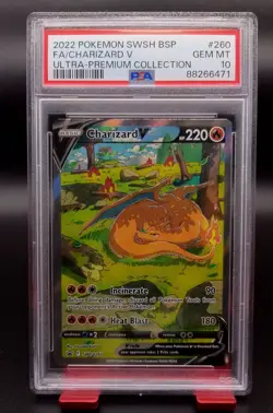 PSA 10 Charizard V SWSH260 Sword & Shield Ultra Premium Collection Promo Pokemon - Image 1