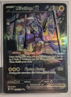 Pokemon Miraidon EX Special Illustration Rare Full Art Holo 244/198 SV01 - Image 1