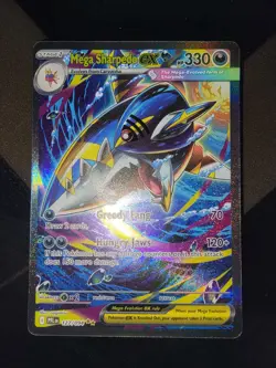 Pokemon Mega Sharpedo EX 127/094 Phantasmal Flames Special Illustration Holo - Image 1