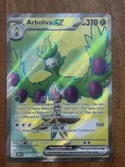 Pokemon TCG Arboliva EX 207/182 Destined Rivals Ultra Rare NM Card - Image 1