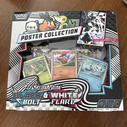 Pokemon TCG: Black Bolt & White Flare- Unova Poster Collection Box NEW/SEALED - Image 1