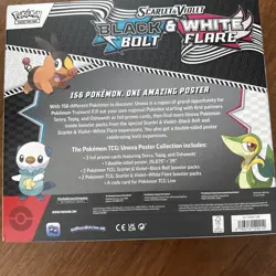 Pokemon TCG: Black Bolt & White Flare- Unova Poster Collection Box NEW/SEALED - Image 3