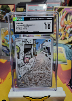 The Pokemon Company Slowpoke 082/078 Sv1V Violet ex Art Rare Holo CGC 10 2023 - Image 1