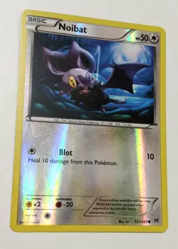 2015 Pokemon XY Breakthrough Noibat 131/162 Reverse Holo - Image 1