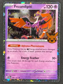 Pokemon Fezandipiti Trick or Trade 096/167 TWM Twilight Masquerade NM - Image 1