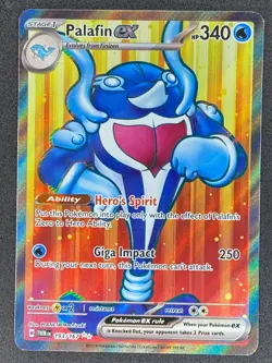 Pokemon Palafin ex Full Art 193/167 TWM Twilight Masquerade NM - Image 1