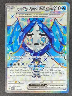 Pokemon Wellspring Mask Ogerpon ex Full Art 194/167 TWM Twilight Masquerade NM - Image 1