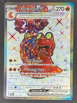 Pokemon Magcargo ex Full Art 191/167 TWM Twilight Masquerade NM - Image 1
