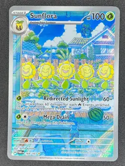Pokemon Sunflora Illustration Rare 169/167 TWM Twilight Masquerade NM - Image 1