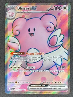 Pokemon Blissey ex Full Art 201/167 TWM Twilight Masquerade NM - Image 1