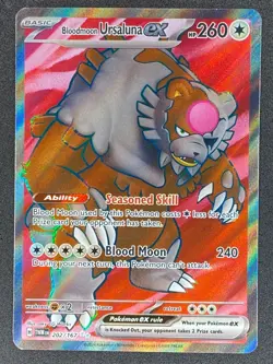 Pokemon Bloodmoon Ursaluna ex Full Art 202/167 TWM Twilight Masquerade NM - Image 1