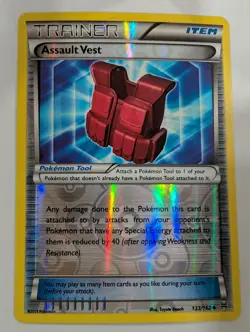 Assault Vest 133/162 - XY Breakthrough Pokemon Reverse Holo Foil Rare Nice! - Image 1