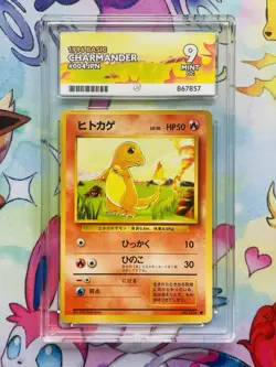 Charmander #004 ACE 9 Mint OC - 1996 Pokemon Japanese Base Set - Image 1
