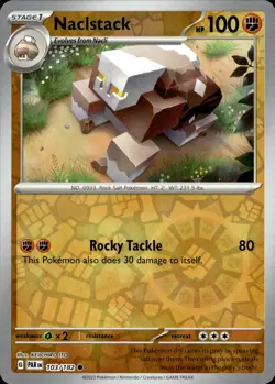 Naclstack - Reverse Holo - Paradox Rift 103/182 - MINT - Pokemon - Image 1