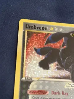 Pokemon Umbreon Gold Star 17/17 Holo Rare Celebrations: Classic Collection NM - Image 3