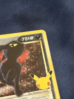 Pokemon Umbreon Gold Star 17/17 Holo Rare Celebrations: Classic Collection NM - Image 4