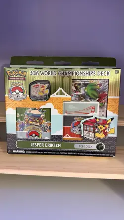 POKEMON TCG: 2016 World Championship Deck-JESPER ERIKSON BEBE Factory Sealed - Image 1