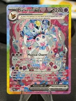 Pokemon Sylveon EX 156/131 Sv Prismatic Evolutions Holo SIR EX 2025 - Image 1