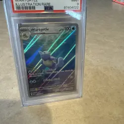 Pokemon Wartortle Illustration Rare Holo Sv: Scarlet & Violet 151 171/165 PSA 9 - Image 3