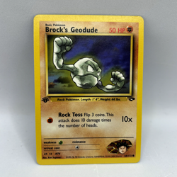 Pokemon TCG - Brock’s Geodude 68/132 1st Edition - WOTC Gym Challenge - NM - Image 1