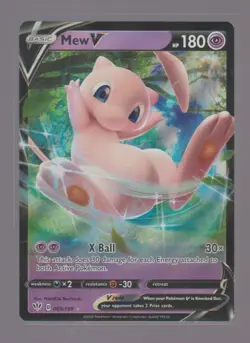 MEW V 069/189 HOLO V RARE DARKNESS ABLAZE POKEMON HOLO NEAR MINT - Image 1