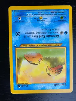 Pokemon Neo Destiny RARE Non- Holo Light Piloswine 26/105 & Swinub 84/105 EX/LP - Image 2