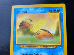 Pokemon Neo Destiny RARE Non- Holo Light Piloswine 26/105 & Swinub 84/105 EX/LP - Image 3