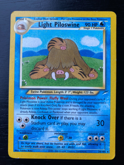 Pokemon Neo Destiny RARE Non- Holo Light Piloswine 26/105 & Swinub 84/105 EX/LP - Image 5