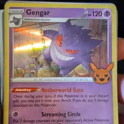 Pokemon Gengar Trick or Trade 066/196 Holo Rare Stage 2 120HP Netherworld Gate - Image 2