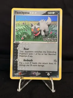 *STAMPED* Pokemon Poochyena 79/113 EX Delta Species Reverse Holo - Image 1
