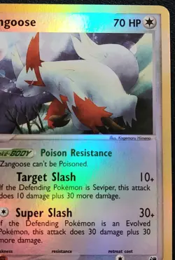 Pokemon TCG Zangoose 14/100 Pokemon Ex Sandstorm Reverse Holo LP - Image 3