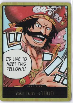 One Piece TCG English OP13 GOLD Don!! Card - Carrying On His Will - Image 1