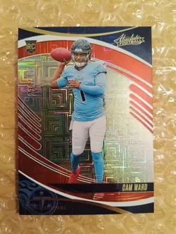 2025 Panini Absolute - Rookies Cameron Ward #111 Red Squares /850 (RC) Free Ship - Image 2