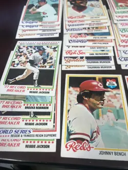 1978 Topps Baseball HOF Lot of 55 EX - Image 3