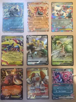 Pokemon Bundle Of EX, V & Vmax & V Star 9 Cards - Image 1