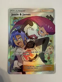 Pokemon TCG Jessie and James Full Art Card 68/68 Hidden Fates - Image 1